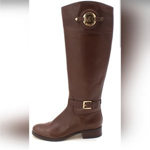 Michael Kors Leather Brown Riding Boots Size 6